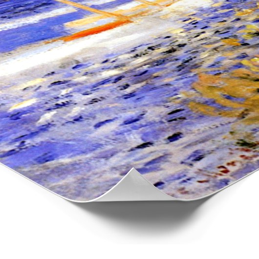 Monet - Het bekken in Argenteuil Poster (Hoek)