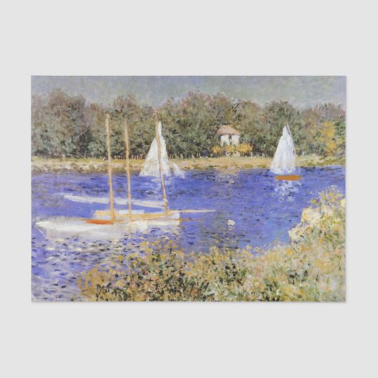 Monet - Het bekken in Argenteuil Tissuepapier (Voorkant)