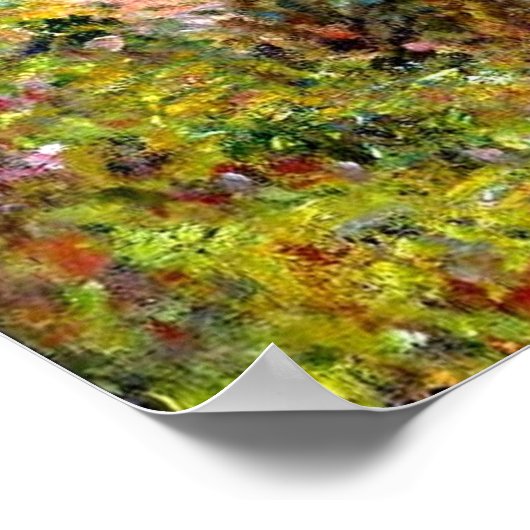 Monet - Het beschermde Weg Poster (Hoek)