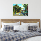 Monet - Het huis van de kunstenaar in Argenteuil Canvas Afdruk (Insitu (Slaapkamer))
