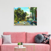 Monet - Het huis van de kunstenaar in Argenteuil Canvas Afdruk (Insitu (Woonkamer))