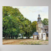 Monet - Het kunstwerk De Kapel Notre-Dame Poster (Voorkant)