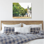 Monet - Het kunstwerk Kapel Notre-Dame Canvas Afdruk (Insitu (Slaapkamer))