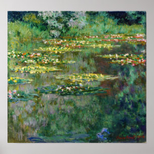 Monet - Het Nympheas-bassin Poster
