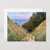 Monet - Het pad bij La Cavee, Pourville, Briefkaart (Voorkant / Achterkant)