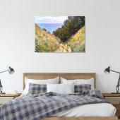 Monet - Het pad bij La Cavee, Pourville Canvas Afdruk (Insitu (Slaapkamer))