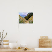 Monet - Het pad bij La Cavee, Pourville Poster (Keuken)