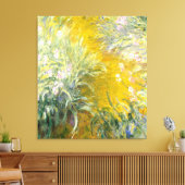 Monet,Het pad door de irissen Canvas Afdruk (Insitu (Woonkamer))