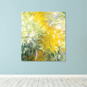 Monet,Het pad door de irissen Canvas Afdruk (Insitu (Houten vloer))