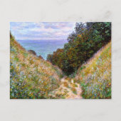Monet - Het pad in La Cavee, Pourville, Briefkaart (Voorkant)