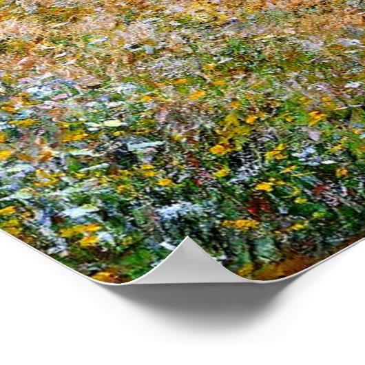 Monet - Het pad in La Cavee, Pourville Poster (Hoek)