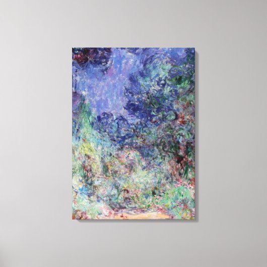 Monet - Het Parlement, Uitzicht van de Roos Garden Canvas Afdruk (Voorkant)