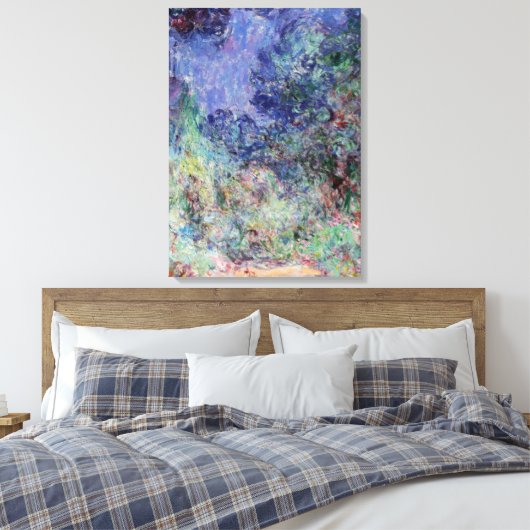 Monet - Het Parlement, Uitzicht van de Roos Garden Canvas Afdruk (Insitu (Slaapkamer))