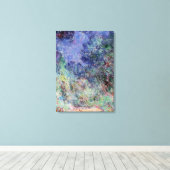 Monet - Het Parlement, Uitzicht van de Roos Garden Canvas Afdruk (Insitu (Houten vloer))