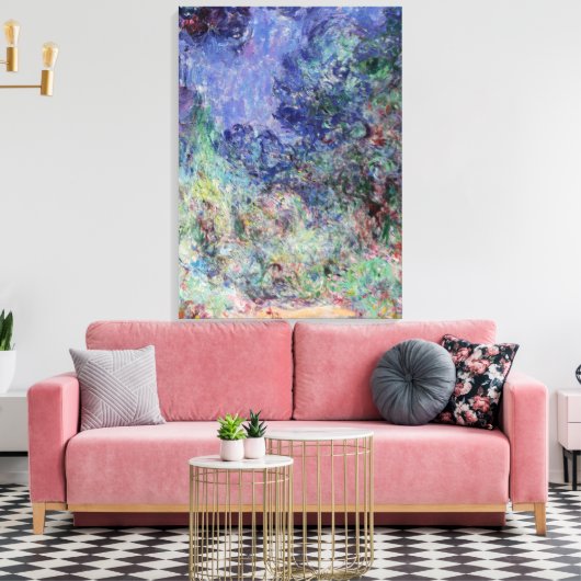 Monet - Het Parlement, Uitzicht van de Roos Garden Canvas Afdruk (Insitu (Woonkamer))