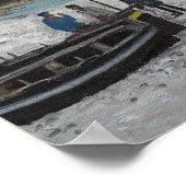 Monet - het strand bij sainte Adresse Poster (Hoek)