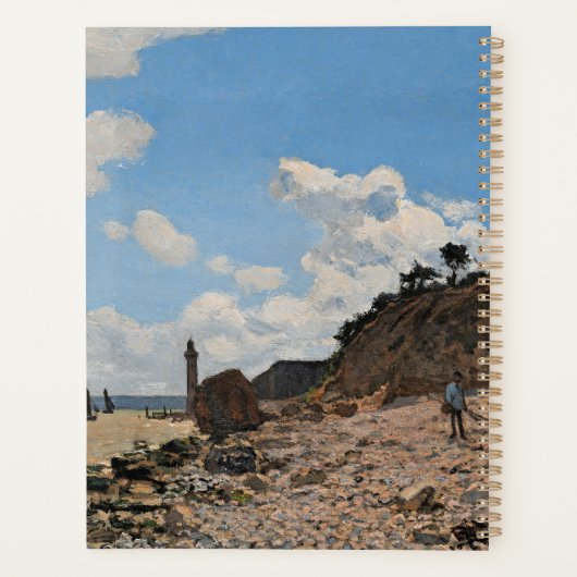 Monet - Het strand van Honfleur Planner (Achterkant)
