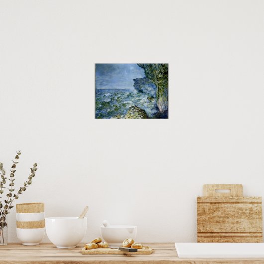 Monet - Het Zee in Fecamp, de kunstwerk van het im Poster (Keuken)