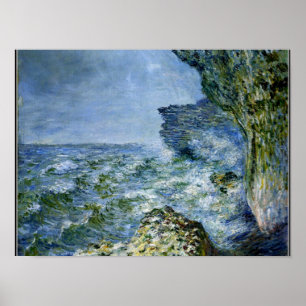 Monet - Het Zee in Fecamp, de kunstwerk van het im Poster