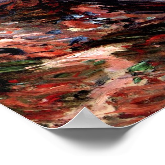 Monet - Het Zee in Pourville Poster (Hoek)