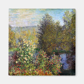 Monet - Hoek van de tuin in Montgeron Magneet (Voorkant)