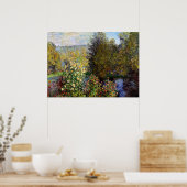 Monet - Hoek van de tuin in Montgeron Poster (Keuken)