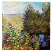 Monet - Hoek van de tuin in Montgeron Tegeltje (Voorkant)