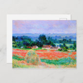 Monet - Hooiberg bij Giverny, fine kunst Briefkaart (Voorkant / Achterkant)