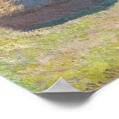 Monet - Hooibergen einde van de zomer Poster (Hoek)