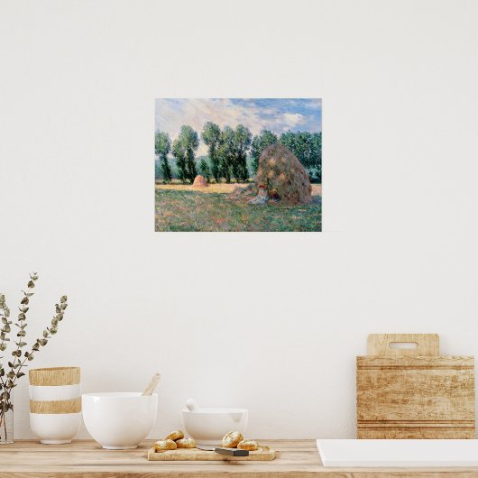 Monet - Hooibergen Poster (Keuken)