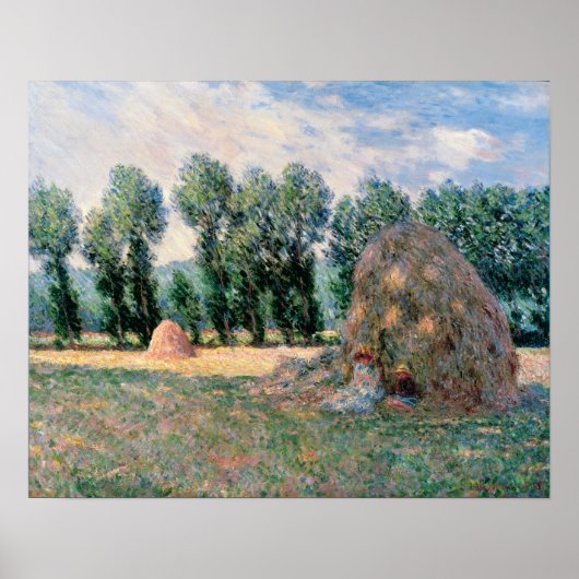 Monet - Hooibergen Poster (Voorkant)