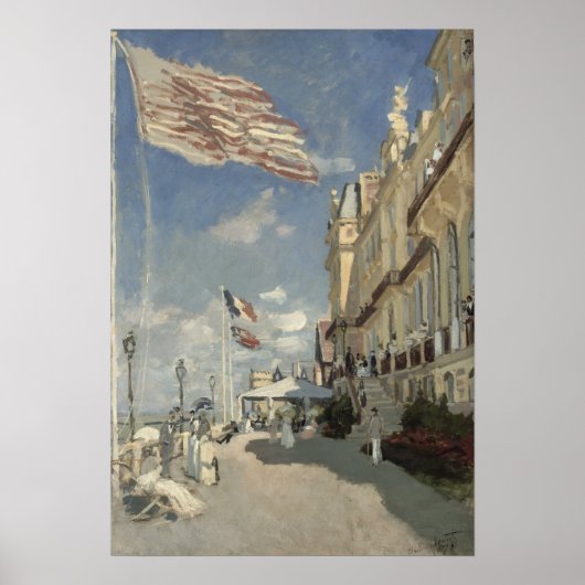Monet - Hotel des Roches Noires Trouville Poster (Voorkant)