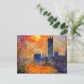 Monet - House of Parliament Sun Briefkaart (Staand voorkant)