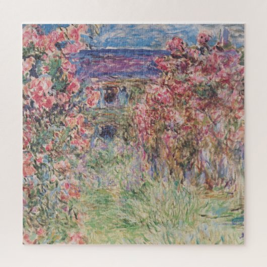 Monet-House onder Rozen Legpuzzel (Verticaal)