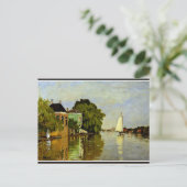 Monet - Houses op de Achterzaan Briefkaart (Staand voorkant)