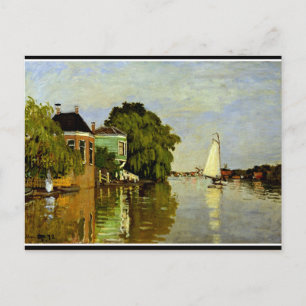 Monet - Houses op de Achterzaan Briefkaart
