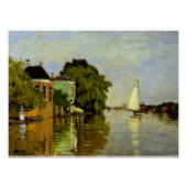 Monet - Houses op de Achterzaan Perfect Poster (Voorkant)