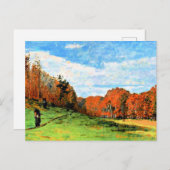 Monet - Houtdragers in Fontainebleau Briefkaart (Voorkant / Achterkant)