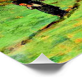 Monet - Houtdragers in Fontainebleau Perfect Poster (Hoek)