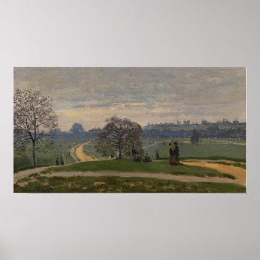 Monet - Hyde Park London 1871 Poster (Voorkant)