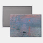 Monet, Impressie bij zonsopgang Magneet (Voorkant / Achterkant)