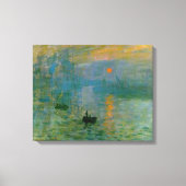 Monet Impressie Zonsopgang Canvas Print (Voorkant)