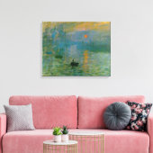 Monet Impressie Zonsopgang Canvas Print (Insitu (Woonkamer))