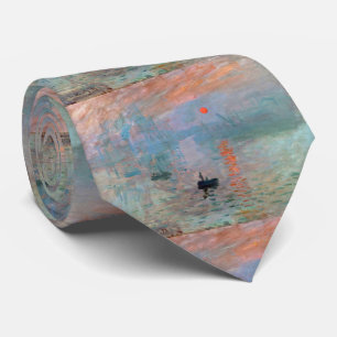 Monet , "Impression, Sunrise" ネ タ イ Stropdas