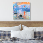 Monet - Impression, Sunrise Canvas Afdruk (Insitu (Slaapkamer))