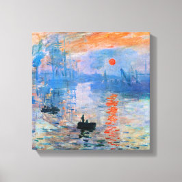 Monet - Impression, Sunrise Canvas Afdruk