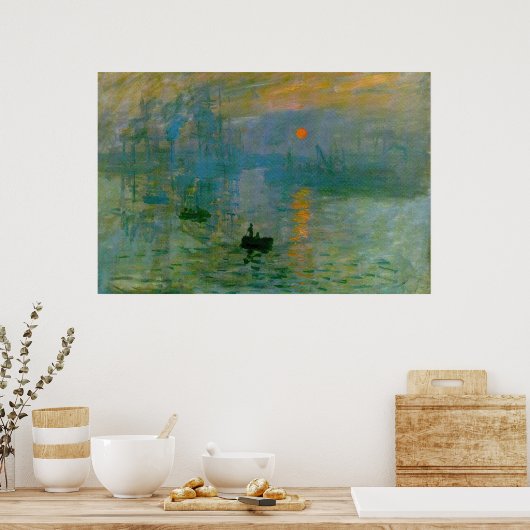 Monet 'Impression, Sunrise' Fine Art Print (Keuken)