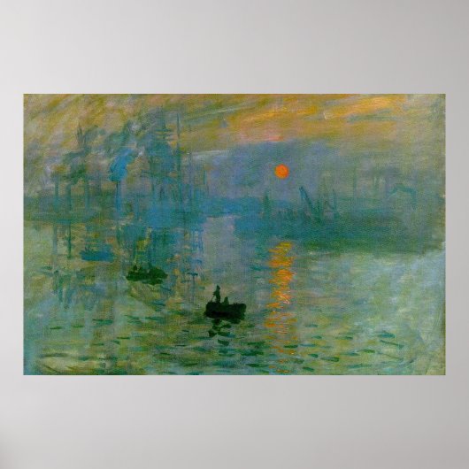 Monet 'Impression, Sunrise' Fine Art Print (Voorkant)