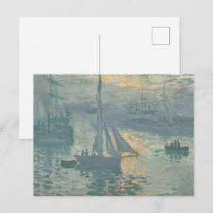 Monet Impression Sunrise Marine Classic Painting Briefkaart