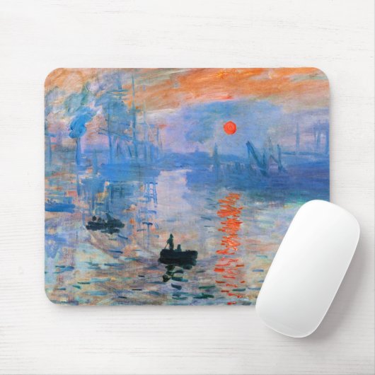 Monet - Impression, Sunrise Muismat (Met muis)